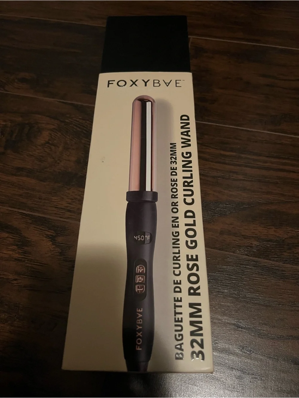 Foxybae 32mm Rose Gold Curling Wand - Rose Gold/Black